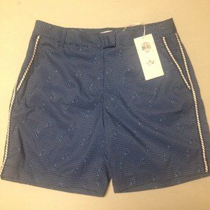 NWT Lady Hagen nautical print golf shorts size 4.